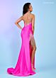 Rachel Allan 70488 Fringe Slit Jeweled Straps Dress