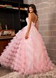 Rachel Allan 70490 Ruffle Skirt Strapless Sweetheart Dress