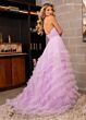 Rachel Allan 70490 Ruffle Skirt Strapless Sweetheart Dress