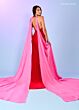 Rachel Allan 70494 Choker Train Velvet Dress