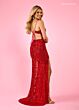 Rachel Allan 70497 Tie Back Geometric Dress