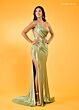 Rachel Allan 70498 Multi Cutout One Shoulder Dress
