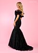 Rachel Allan 70500 Detached Sleeves Glitter Corset Dress