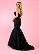 Rachel Allan 70500 Detached Sleeves Glitter Corset Dress