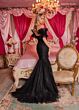 Rachel Allan 70500 Detached Sleeves Glitter Corset Dress