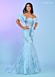 Rachel Allan 70500 Detached Sleeves Glitter Corset Dress