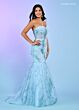 Rachel Allan 70500 Detached Sleeves Glitter Corset Dress