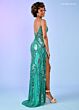 Rachel Allan 70502 High Slit Embellished Dress