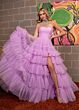Rachel Allan 70503 Beaded Choker Ruffle Skirt Dress
