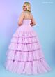 Rachel Allan 70503 Beaded Choker Ruffle Skirt Dress