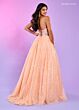 Rachel Allan 70510 Lace Corset High Slit Dress