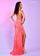 Rachel Allan 70511 Strappy Back Sheer Midriff Dress