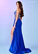 Rachel Allan 70512 Embellished Corset Square Back Dress