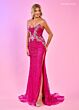Rachel Allan 70513 Detachable Straps Side Slit Dress