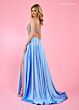 Rachel Allan 70519 Beaded Corset Feather Sleeves Dress
