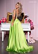 Rachel Allan 70519 Beaded Corset Feather Sleeves Dress