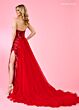 Rachel Allan 70520 Long Overskirt Strapless Geometric Dress