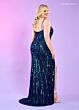 Rachel Allan 70523 Lace-Up Back Embellished Dress