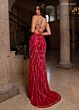 Rachel Allan 70523 Lace-Up Back Embellished Dress