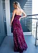 Rachel Allan 70526 Sequin Embroidery Strapless Dress