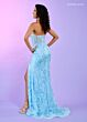 Rachel Allan 70526 Sequin Embroidery Strapless Dress