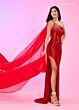 Rachel Allan 70527 Detachable Cape Sheer Back Dress