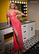 Rachel Allan 70530 Lace-Up Back Plunging Neck Dress