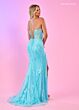 Rachel Allan 70533 Detached Sleeves Corset Glitter Dress