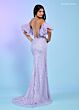 Rachel Allan 70533 Detached Sleeves Corset Glitter Dress