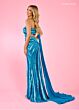 Rachel Allan 70540 One Shoulder Geometric Dress