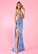 Rachel Allan 70542 Sheer Bodice Embellished Dress