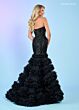 Rachel Allan 70543 Ruffle Skirt Strapless Corset Dress