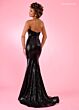 Rachel Allan 70547 Knot Bust Strapless Sequin Dress