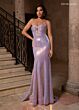Rachel Allan 70547 Knot Bust Strapless Sequin Dress