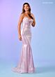 Rachel Allan 70547 Knot Bust Strapless Sequin Dress