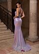 Rachel Allan 70547 Knot Bust Strapless Sequin Dress