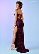 Rachel Allan 70549 Scoop Neckline Lace-Up Dress