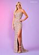 Rachel Allan 70549 Scoop Neckline Lace-Up Dress