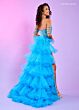 Rachel Allan 70550 Ruffle Overskirt Off The Shoulder Dress