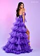 Rachel Allan 70550 Ruffle Overskirt Off The Shoulder Dress