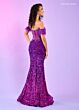 Rachel Allan 70552 Illusion Corset Feather Sleeves Dress