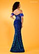 Rachel Allan 70552 Illusion Corset Feather Sleeves Dress