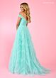Rachel Allan 70555 Ruffle Skirt Off The Shoulder Dress