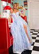 Rachel Allan 70555 Ruffle Skirt Off The Shoulder Dress