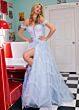 Rachel Allan 70555 Ruffle Skirt Off The Shoulder Dress