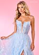 Rachel Allan 70557 Detachable Sleeves Illusion Corset Dress