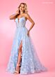 Rachel Allan 70557 Detachable Sleeves Illusion Corset Dress