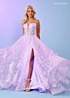 Rachel Allan 70557 Detachable Sleeves Illusion Corset Dress