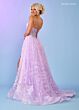 Rachel Allan 70557 Detachable Sleeves Illusion Corset Dress