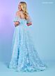 Rachel Allan 70557 Detachable Sleeves Illusion Corset Dress